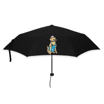 Labrador Mechanic Wrench Workshop - Umbrella (small) - black - Front