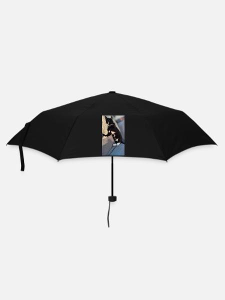 TUXEDO CAT SLEEPING - Umbrella (small) - black