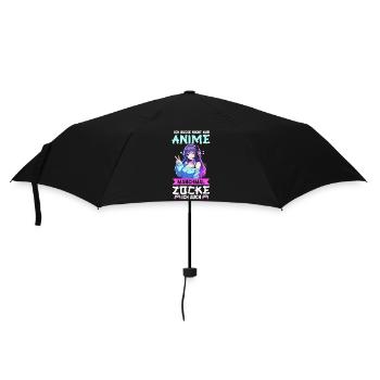 I don't just watch anime, sometimes I also play - Umbrella (small) - black - Front