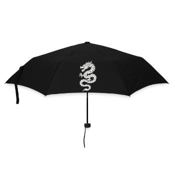 Tribal Dragon Silhouette - Parapluie standard - noir - Devant