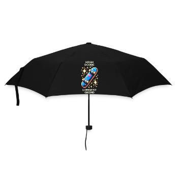 Meilleur score : Grind le plus long | Skateboard - Parapluie standard - noir - Devant