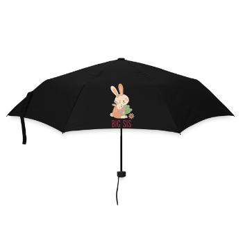 Gender Reveal Baby Shower Big Sis Big Sister - Umbrella (small) - black - Front