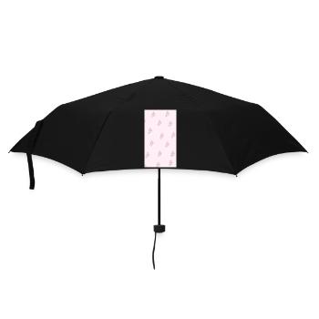 Bouquet de fleurs aquarelles roses - Parapluie standard - noir - Devant