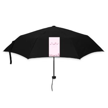 Bouquet de fleurs aquarelles roses - Parapluie standard - noir - Devant