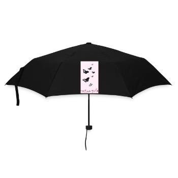 Bouquet de fleurs aquarelles roses - Parapluie standard - noir - Devant