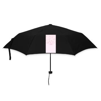 Bouquet de fleurs aquarelles roses - Parapluie standard - noir - Devant