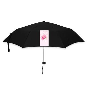 Bouquet de fleurs aquarelles roses - Parapluie standard - noir - Devant