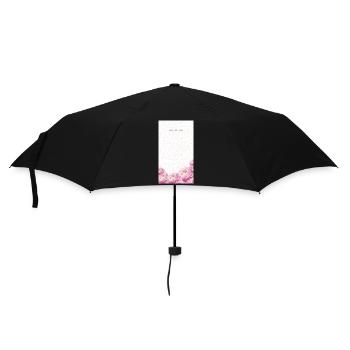 Bouquet de fleurs aquarelles roses - Parapluie standard - noir - Devant