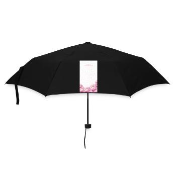 Bouquet de fleurs aquarelles roses - Parapluie standard - noir - Devant