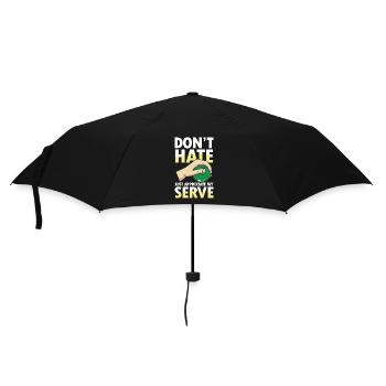 Just Appreciate My Serve - Regenschirm (klein) - Schwarz - Vorne