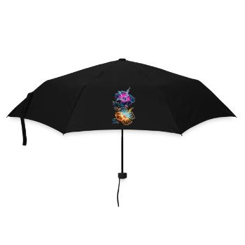 Orchideen für eine Floristin - Regenschirm (klein) - Schwarz - Vorne