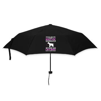 Zwergschnauzer - Regenschirm (klein) - Schwarz - Vorne