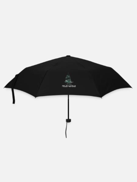 Merry Christmas , Feliz Navidad , Frohe Weihnachte - Umbrella (small) - black