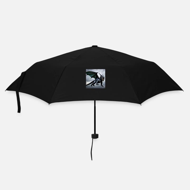 DrachenGodzilla - Regenschirm (klein) - Schwarz
