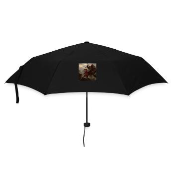 Orc contre femme - Parapluie standard - noir - Devant