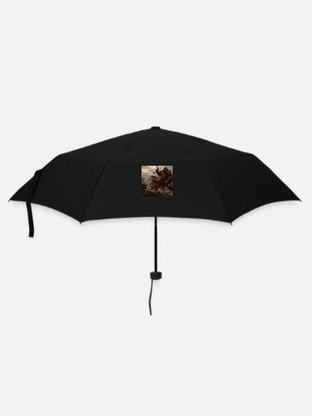 Orc vs. Woman - Umbrella (small) - black