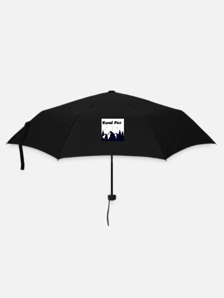 Natur Logo - Regenschirm (klein) - Schwarz