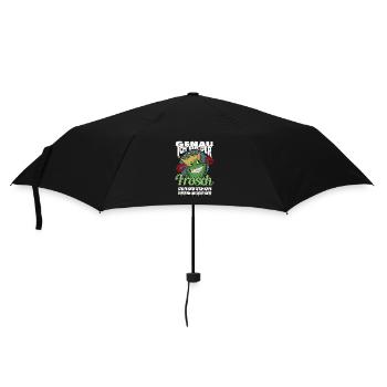 Ich der Frosch den Du schon immer gesucht hast - Regenschirm (klein) - Schwarz - Vorne