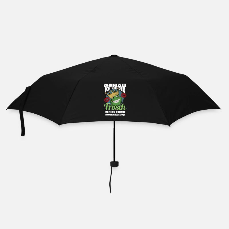Ich der Frosch den Du schon immer gesucht hast - Regenschirm (klein) - Schwarz