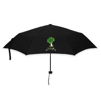 Glückspilz - Regenschirm (klein) - Schwarz - Vorne
