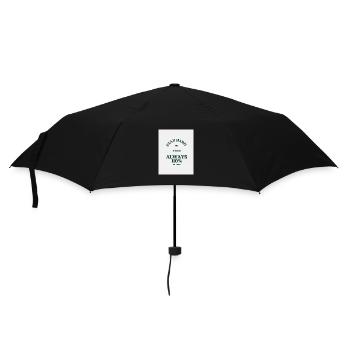 110 percent fitness motto - Umbrella (small) - black - Front