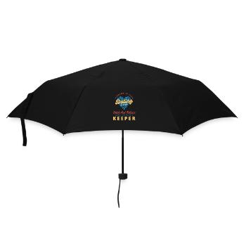 Angeln ist wie ein Date mit süßen Blue Heart Fischliebhabern - Regenschirm (klein) - Schwarz - Vorne