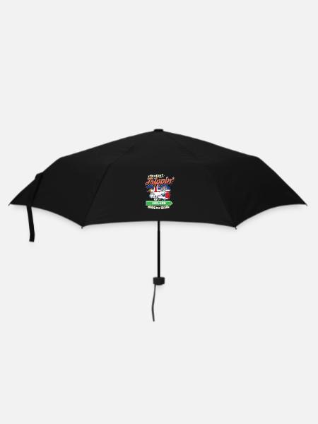 Voyage direct en Islande avec ma famille tribe - Parapluie standard - noir