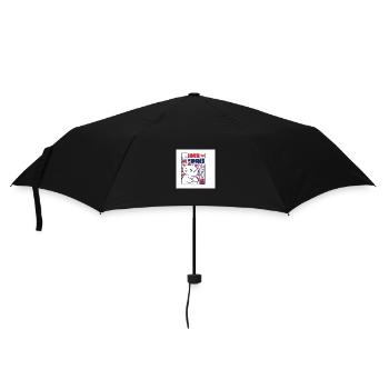 Un chat audacieux avec une déclaration d’amour sucé - Parapluie standard - noir - Devant