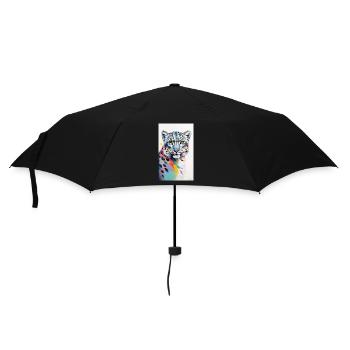 Léopard des neiges | Léopard | Prédateur - Parapluie standard - noir - Devant