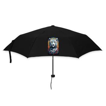 Snow Leopard | Leopard | Predator - Umbrella (small) - black - Front