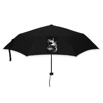Shark | Great White Shark | Sea Creature | Fish - Umbrella (small) - black - Front