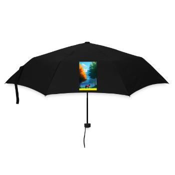 Cheval | Équitation | Animaux | Monture | Coloré - Parapluie standard - noir - Devant