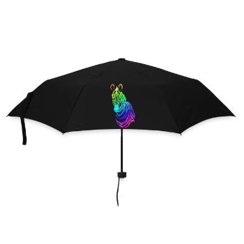 Zebra | Wildlife | Zoo | Africa - Umbrella (small) - black - Front