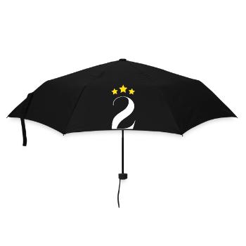 2ème anniversaire étoilé - Parapluie standard - noir - Devant