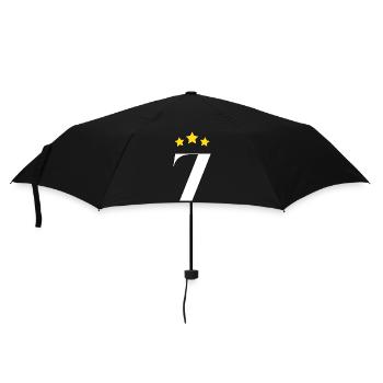 7ème anniversaire étoilé - Parapluie standard - noir - Devant