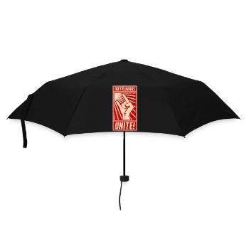 Metalheads, Unite! | Propaganda poster style - Umbrella (small) - black - Front