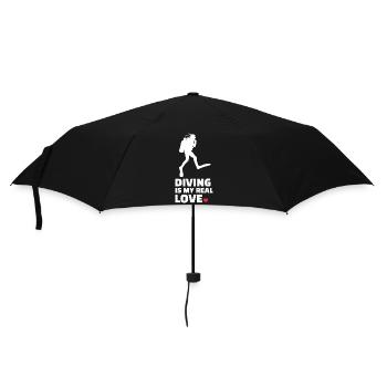 J’adore plonger - Parapluie standard - noir - Devant