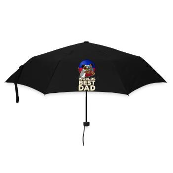 Haiti Haitian Flagge Vater Kind I Geschenk - Regenschirm (klein) - Schwarz - Vorne