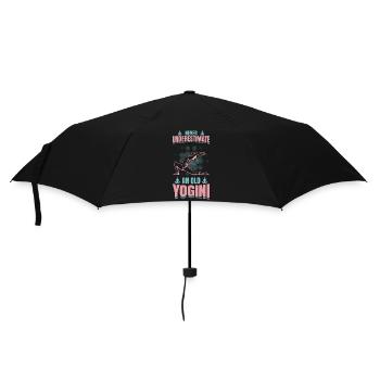 Yoga Großmutter - Regenschirm (klein) - Schwarz - Vorne