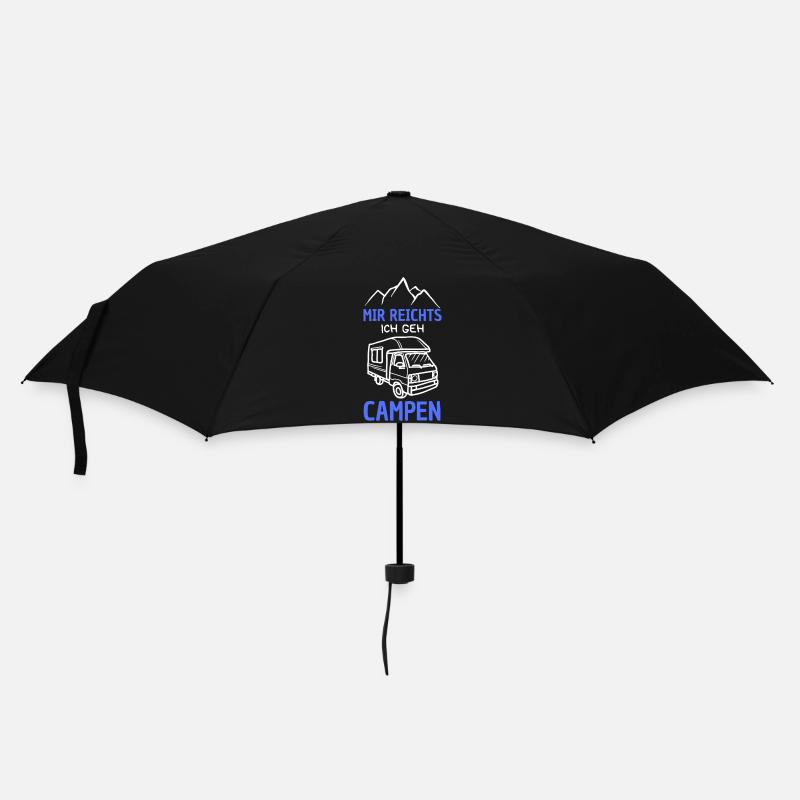 Camping, I've had enough, I'm going camping - Umbrella (small) - black