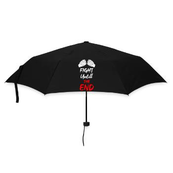 Fight Untill The End - Regenschirm (klein) - Schwarz - Vorne