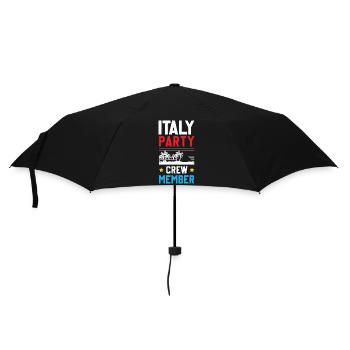 Équipe de fête en Italie - Parapluie standard - noir - Devant
