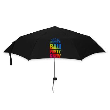 Bali Party Crew Spruch - Regenschirm (klein) - Schwarz - Vorne