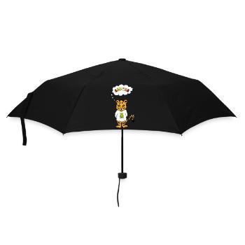 Gummibärchen-Tiger - Süß und Wild - Yummy - Regenschirm (klein) - Schwarz - Vorne