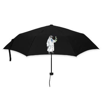 Penguin Scientist Test Tube Laboratory - Umbrella (small) - black - Front