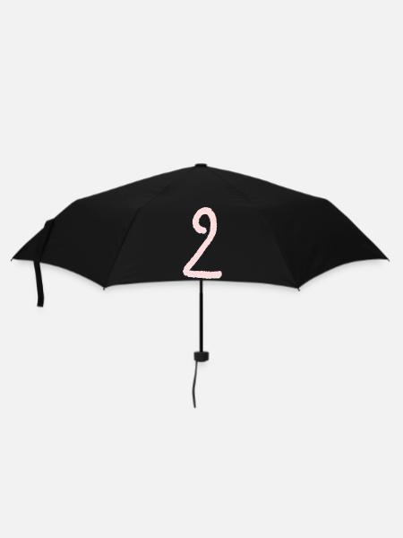 Chiffre 2 - Parapluie standard - noir