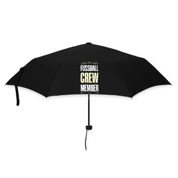 Fussball Crew - Regenschirm (klein) - Schwarz - Vorne