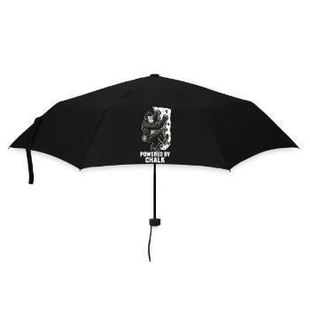 Gorilla Bouldering – Powered by Chalk Saying - Umbrella (small) - black - Front