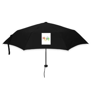 Hope Hoffnung - Regenschirm (klein) - Schwarz - Vorne