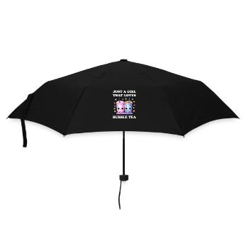 juste une fille qui aime le thé à bulles Boba amour - Parapluie standard - noir - Devant